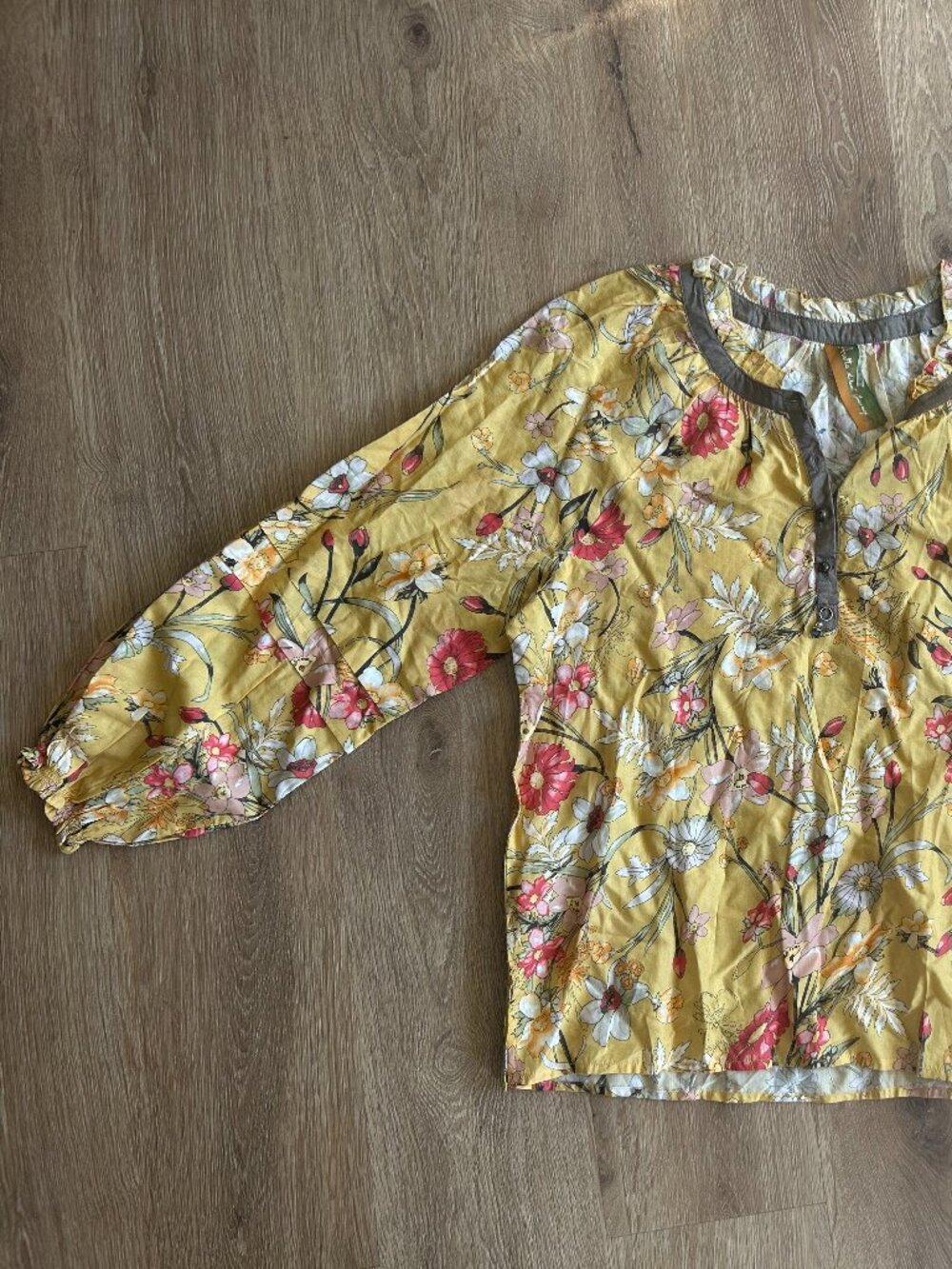 NWT Aratta Silent Journey Boho-Chic Blouse Women's Medium Anthropology Brand - Picture 2 of 11